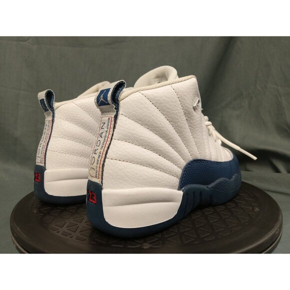 Jordan 12 Retro (PS) Sneakers White French Blue Size 2Y BRAND NEW NO BOX! - Picture 8 of 11